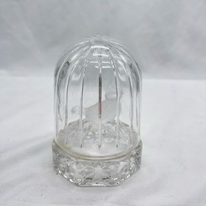 VTG Hofbauer crystal bird in cage